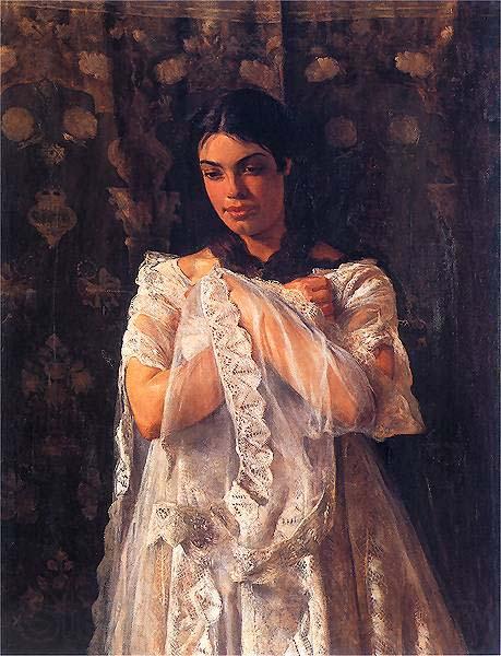 Jacek Malczewski Portrait of Helena Marcell. France oil painting art